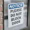 Signmission Please Do Not Block Door, 12 in W x Rectangle, Vinyl Decal OS-2PACK-NS-D-1218-V-17375 - alternate 6